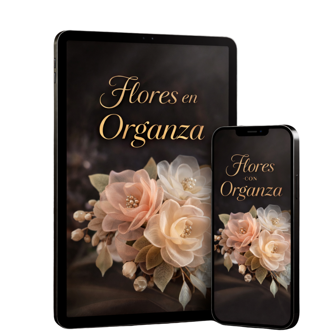 Aprende a crear flores de organza