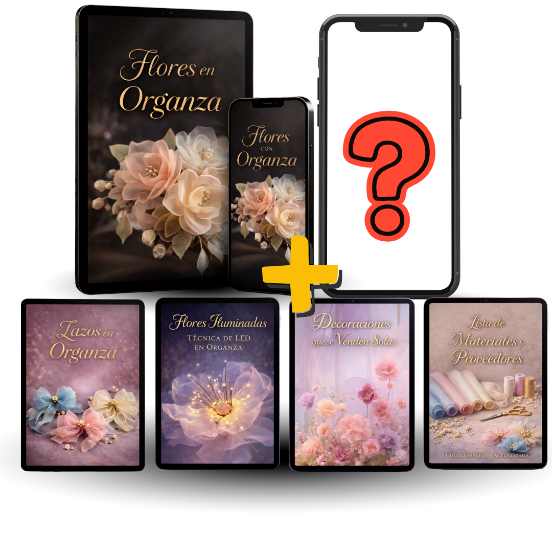 Guía completa de flores de organza